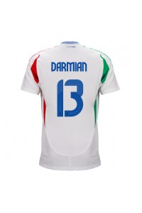 Italia Matteo Darmian #13 Fotballdrakt Borte Klær EM 2024 Korte ermer